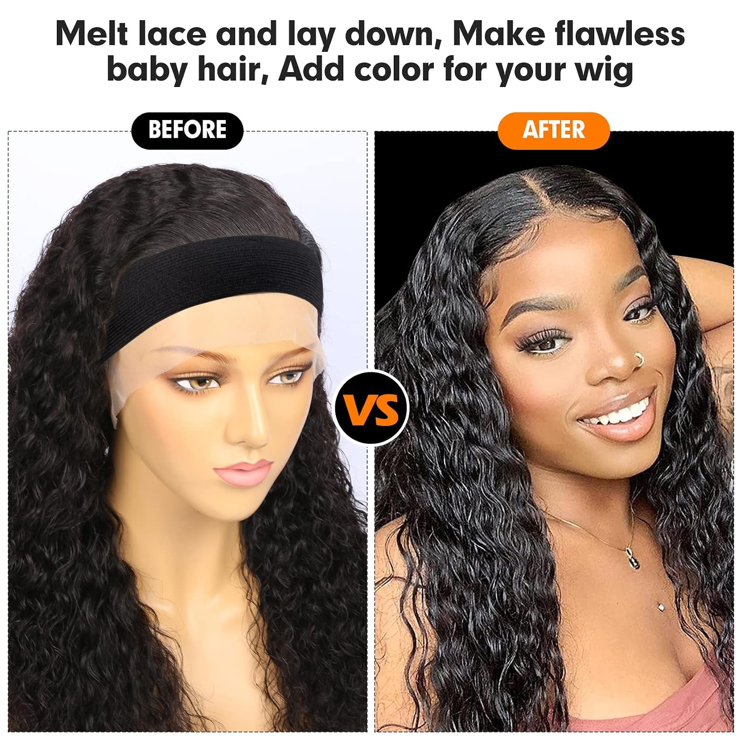 Melting Elastic Wig Bands for Lace Frontal - Edge Wrap to Lay Hairline | Front Laying Strap