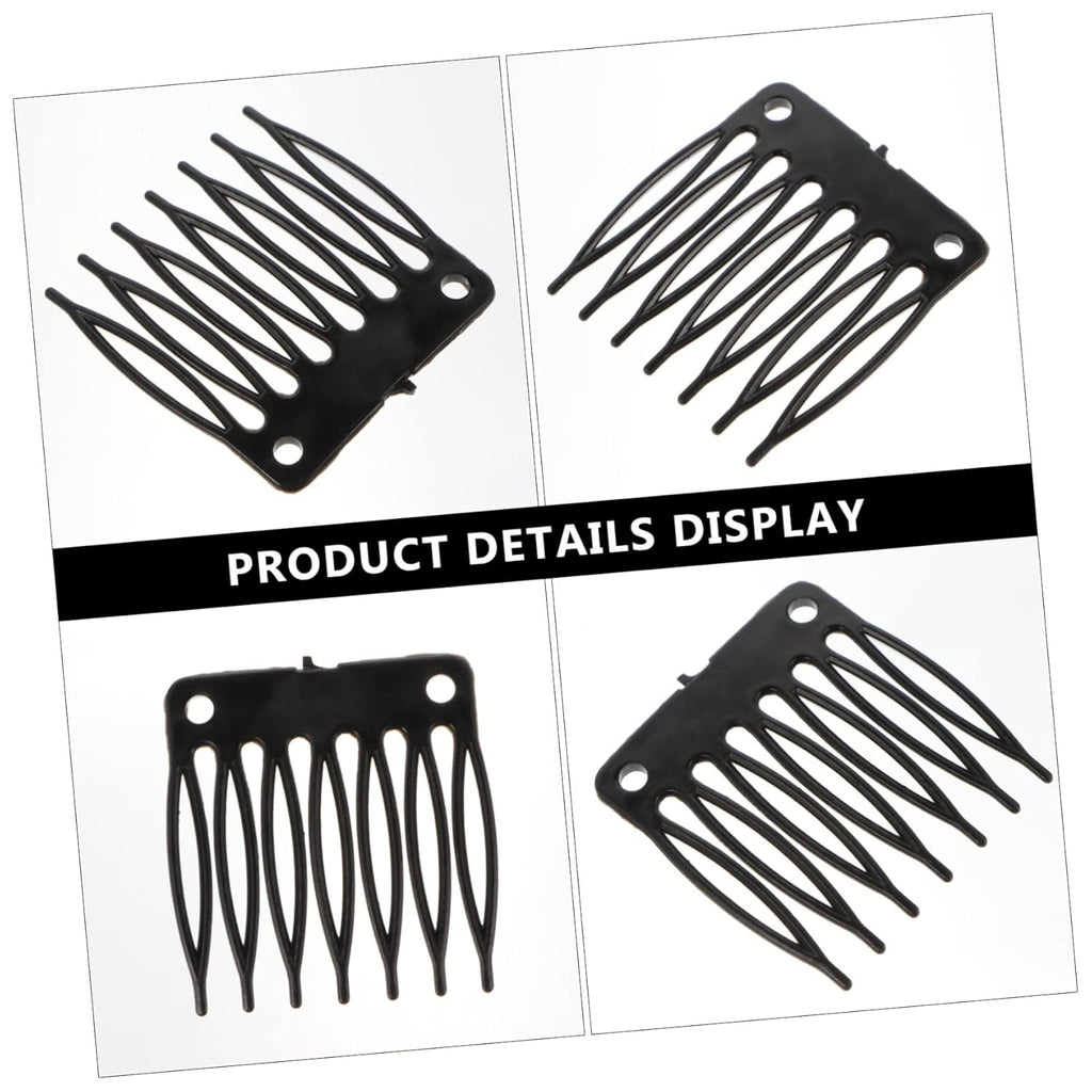 Wig Net Cap Clip Comb Plastic Hair Clips for Wigs 7-Tooth Secure Fixing Accessories with Wig Caps Clips for Comfortable Styling