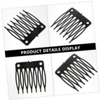 Wig Net Cap Clip Comb Plastic Hair Clips for Wigs 7-Tooth Secure Fixing Accessories with Wig Caps Clips for Comfortable Styling