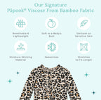 Posh Peanut Footie Pajamas for Baby Girls – Sleepers in Ultra-Soft Viscose from Bamboo with 2-Way Zipper & Ruffle Trim