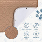 Reusable Dog Pee Pads - Dogs Waterproof Training Pads - Washable & Sanitary - Rounded Corners - Laminated, Lightweight, Durable - Pet Essentials Puppy Training, Whelping - 60" X 60"