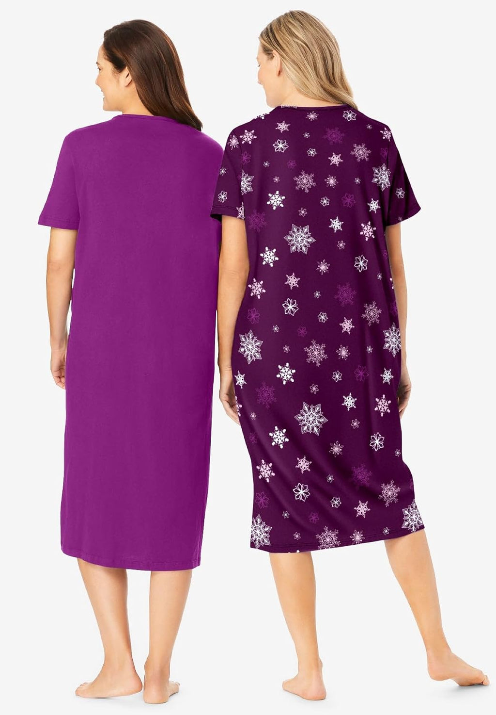 plus Size 2-Pack Long Sleepshirts