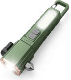 Emergency Car Flashlight with 6 Lighting Modes, Flashlights Emergency Kit Escape Hammer with Seatbelt Cutter & Window Breaker, Zoomable Design,Type-C Rechargeable for Roadside Safety,Camping,Home