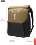 Legion Gaming Laptop Backpack GB500, Expandable Capacity up to 25L, Fits 16-Inch Laptops, Water Resistant