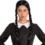 Scary Girl or Indian Girl Wig, Wednesday, Pocahontas, Braided Black Wig, High Fashion Quality Hair Wigs for Women; Braided Wigs; Halloween Costume Wig, Halloween Wigs