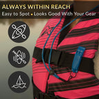 Blue Whistle (2-Pack) 120Db Loud Safety & Emergency Whistle with Lanyard and Breakaway Clasp for Hiking, Kayak, Boat, Personal Safety, Travel, Emergency Kits