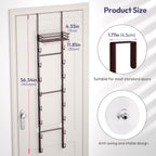 over the Door Purse Organizer - Wall Mounted Handbag Organizer with 16 Hooks and Metal Basket, Hanging Purse Storage Rack Holds up to 16 Bags, Bag Rack Can Use as 1/2 Part, for Door, Closet