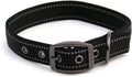 MAX Reflective Metal Buckle Dog Collar - We Donate a Collar to a Dog Rescue for Every Collar Sold (Large, Black)