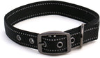 MAX Reflective Metal Buckle Dog Collar - We Donate a Collar to a Dog Rescue for Every Collar Sold (Large, Black)