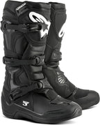 Tech 3 Motocross Boots, Durable & Lightweight, Ce-Certified for Off-Road Powersports, 11, Black