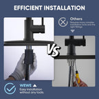 Pull-Down Kitchen Faucet, 2-Mode Sprayer, Matte Black, High Arc | 17-Inch Height, 360 Swivel, Deck Plate, SUS304, Fits 1- or 3-Hole Sinks, Ceramic Cartridge, Easy-Clean Nozzles
