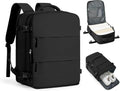 Large Black Travel Backpack Carry on Flight Approved Mochila De Viaje Personal Item Backpack for Airlines Frontier Airlines Personal Item Bag Large Backpacks for Travel Backpacks for Men Women