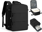 Large Black Travel Backpack Carry on Flight Approved Mochila De Viaje Personal Item Backpack for Airlines Frontier Airlines Personal Item Bag Large Backpacks for Travel Backpacks for Men Women