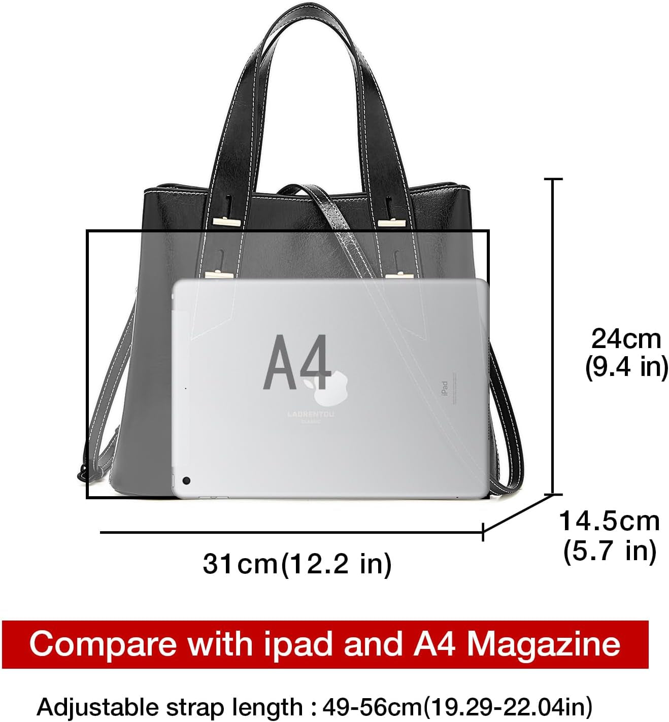 Women Crossbody Handbags Genuine Leather Satchel Handbags for Women Top-Handle Shoulder Tote Purses