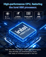 Laptop Computer, 15.6" FHD IPS Display, N95 Processor (Beat N5095), 12GB High-Speed DDR5 RAM 256GB SSD, Wifi 6 BT 5.3, Fingerprint , Backlit Keyboard, Lightweight Notebook for Business Student Office