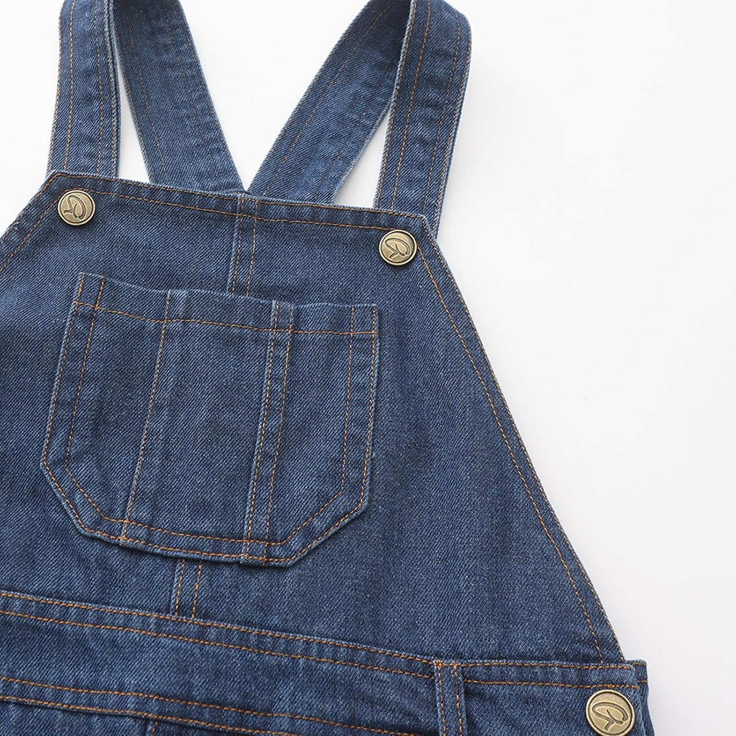 Boys Denim Bib Overalls, Size 3T-10