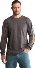 Base Plate Blended Long Sleeve T-Shirt with Logo