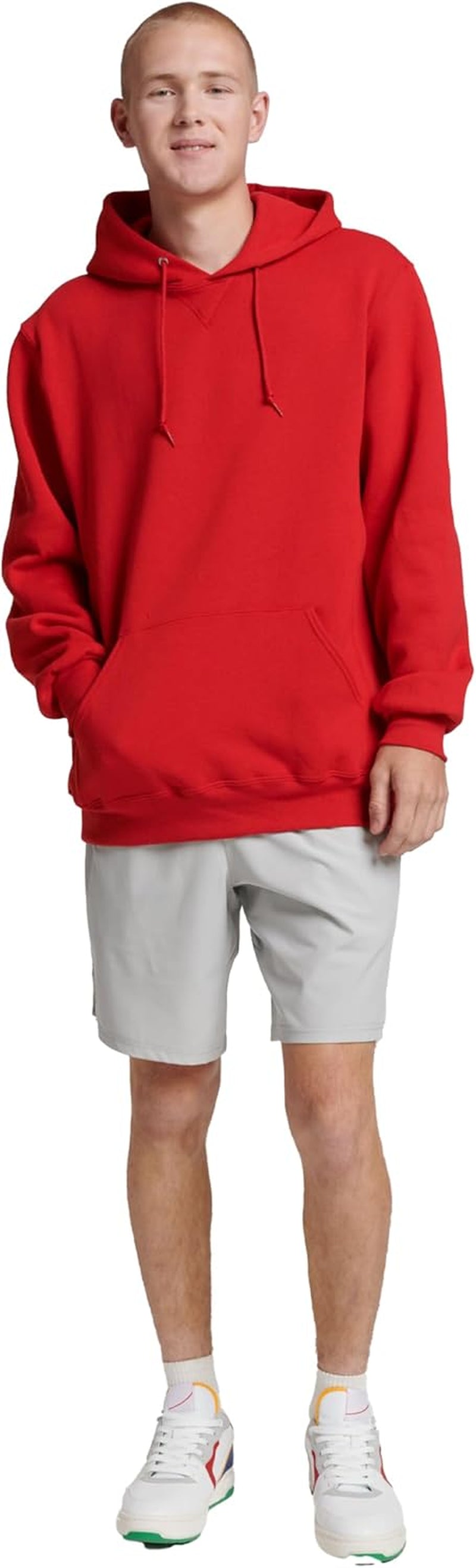 Mens Dri-Power Fleece Hoodies, Moisture Wicking, Cotton Blend, Relaxed Fit, Sizes S-4X