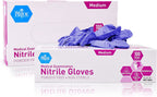 Medpride Powder-Free Nitrile Exam Gloves, Iris Blue, Medium, Box/100