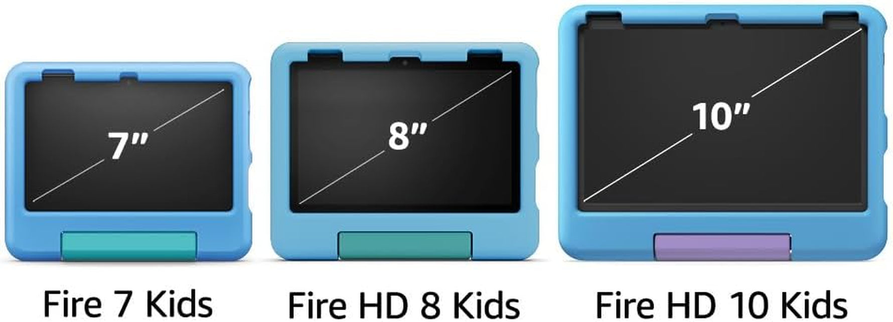 Fire 7 Kids Tablet (Newest Model) Ages 3-7. Top-Selling 7" Kids Tablet on . Includes Ad-Free and Exclusive Content, Easy Parental Controls, 10-Hr Battery, 16 GB, Blue