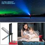 Emergency Weather Radio, 4000Mah NOAA Weather Radio Solar Charging | Hand Crank Radio & USB Charged, Radios Portable Am Fm with LED Flashlight, Reading Lamp, SOS Alarm for Emergency Situation