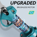 Electric Pruning Shears Cordless for Gardening - 1.2" Cutting Diameter Battery Powered Pruner with LCD Display & 2 Rechargeable Batteries, Brushless Power Pruner Heavy Duty for Tree Branch