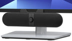 Computer Speakers for Desktop PC, Monitor Speakers with Easy Volume Knob, Sturdy Clamp, Clear Sound, Decent Bass, USB Plug in External Speakers for Laptop, Small PC Soundbar, USB-C Adapter, 5Ft Cable