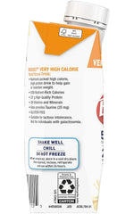 Very High Calorie Nutritional Drink Very Vanilla, Made with Natural Vanilla Flavor & No Artificial Flavors, Colors & Sweeteners, 8 FL OZ (Pack of 3)