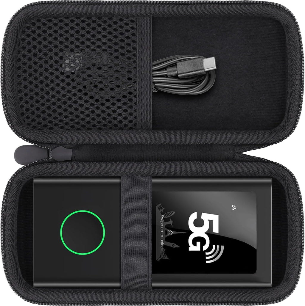 Hard Case for Glocalme Numen Air 5G Mobile Hotspot, Black | EVA Case Construction, Water-Resistant Design, Dust-Resistant Design, Protective Case Only