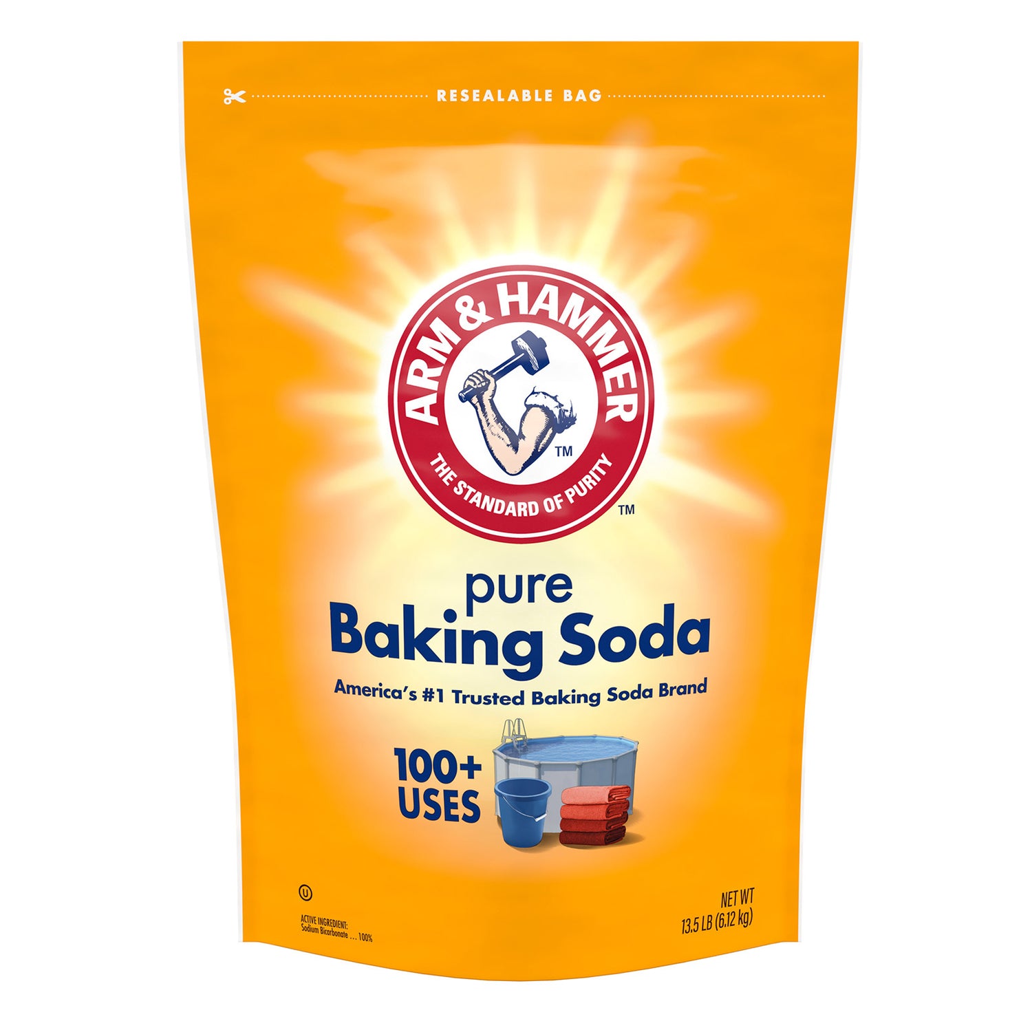 , Pure Baking Soda, 13.5 Lbs