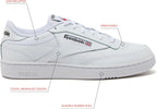 Club C 85 Mens Tennis Shoes, Casual Fashion White Sneakers for Men