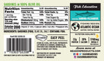 Sardines in Olive Oil - Wild Caught, 22G of Protein, Keto Snacks, More Omega 3'S than Tuna, Kosher, High in Calcium, Canned Sardines - 4.37 Oz Tins, 12-Pack