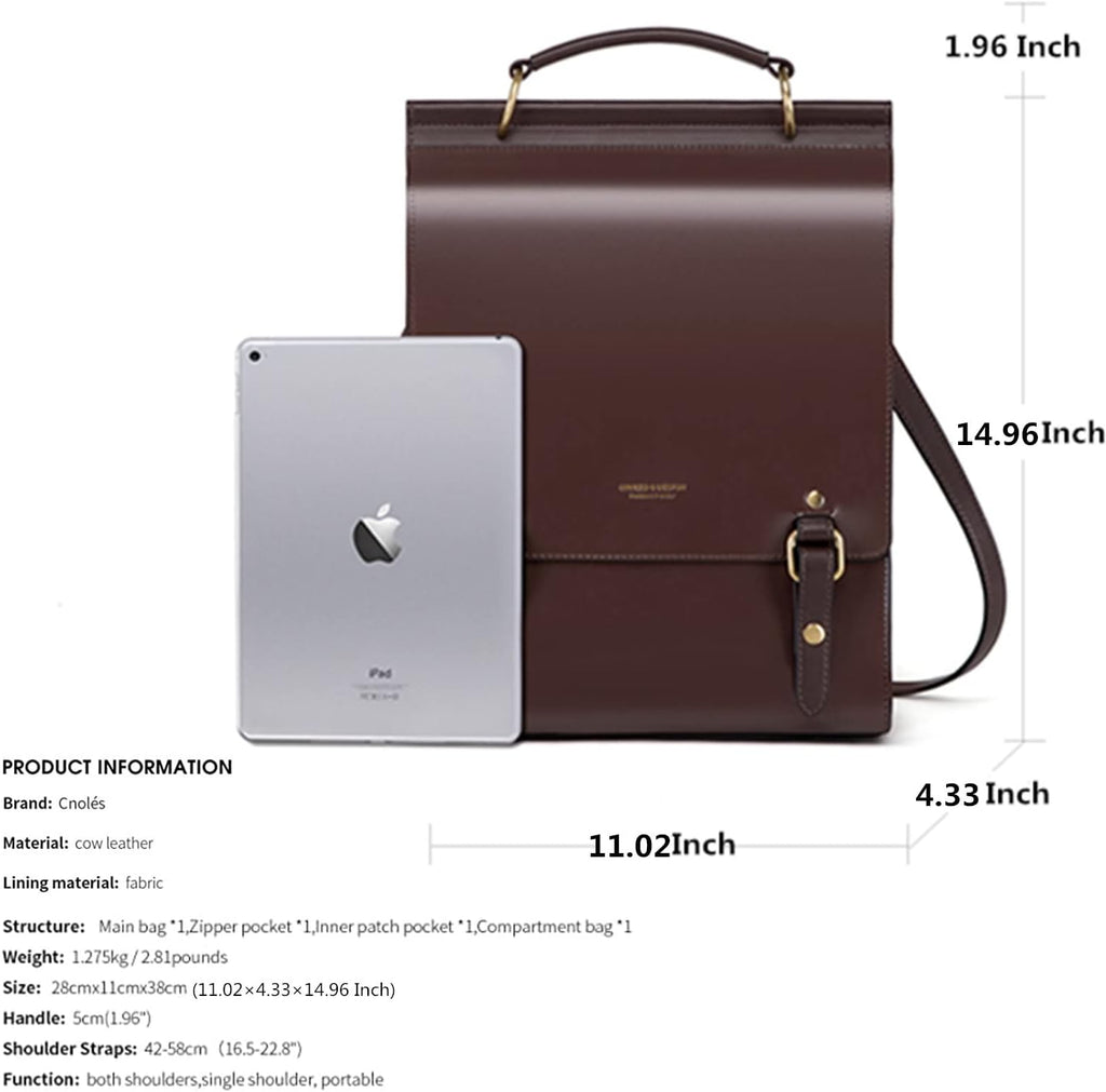 Leather Backpack Purse for Women Fashion Travel Shoulder Bag | Genuine Leather and Microfiber Leather, College Backpacks, Vintage, Casual Work Bag