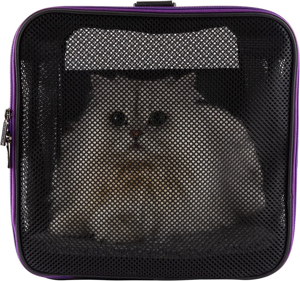 Soft Pet Carrier for Large and Medium Cats, 2 Kitties, Small Dogs. Easy to Get Cat In, Great for Cats That Don'T like Carriers (Black)