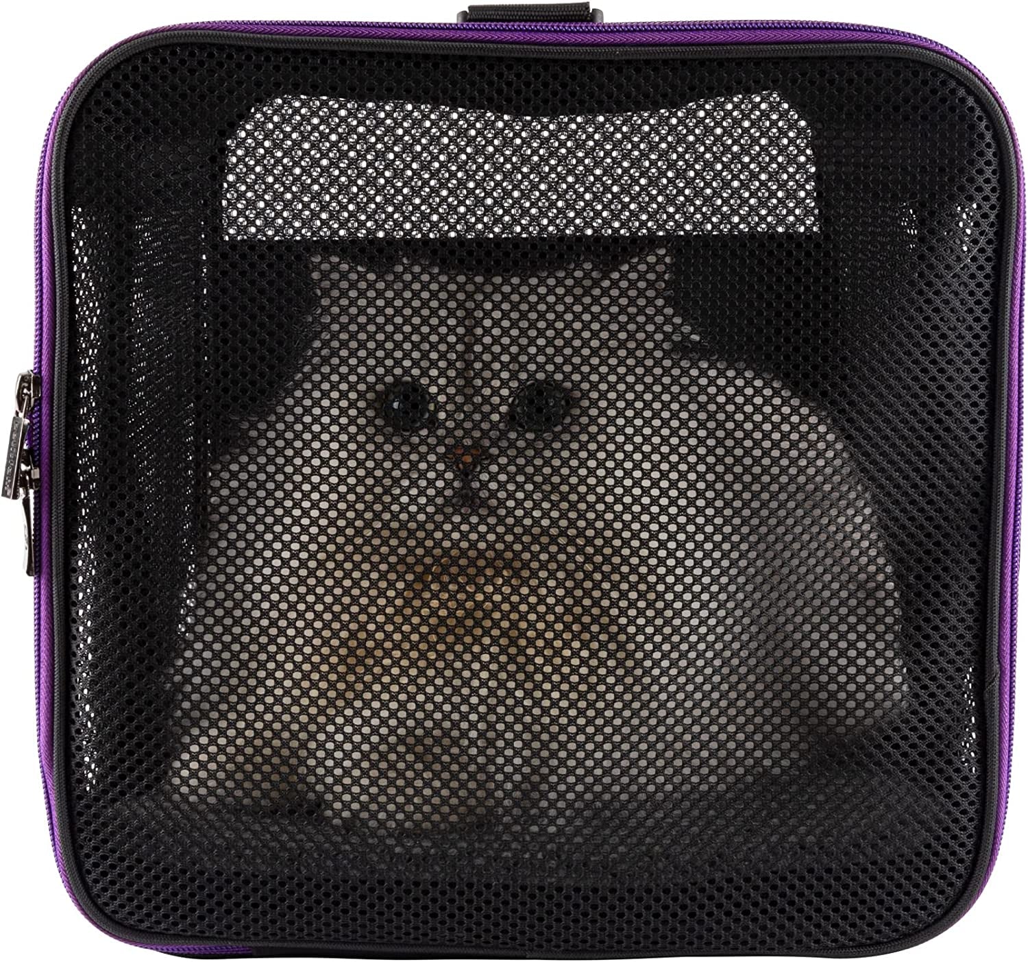 Soft Pet Carrier for Large and Medium Cats, 2 Kitties, Small Dogs. Easy to Get Cat In, Great for Cats That Don'T like Carriers (Black)