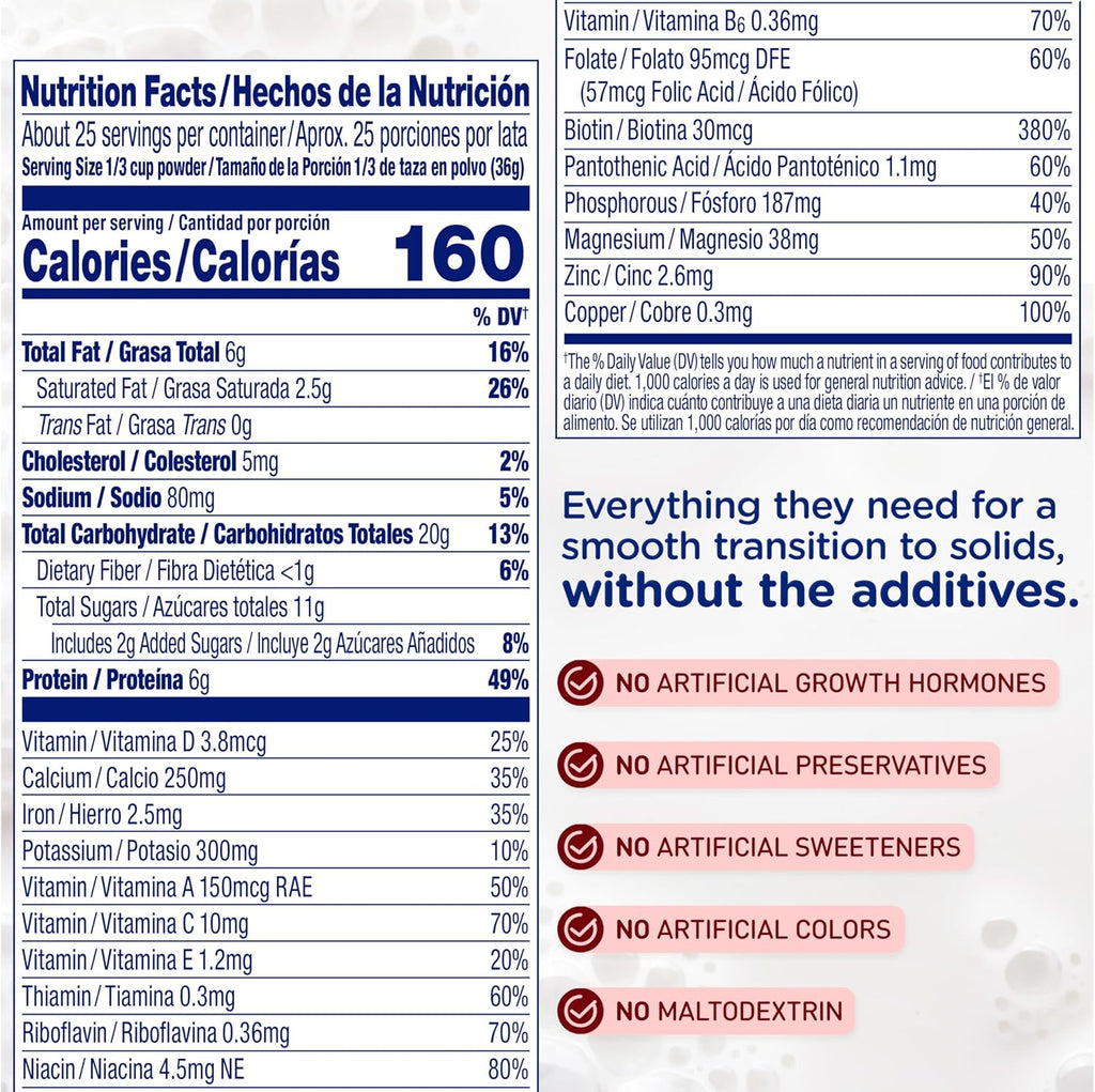 Premium Toddler Nutritional Drink, Try Our Brain Supporting Trio, Natural Vanilla Flavor, 32Oz Can (Pack of 2)