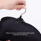 Wig Bags Storage with Hanger- 3PCS Hair Extensions Storage Bag Hair Hangers for Extensions Hairpieces Storage Holder (Black)