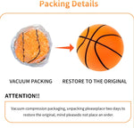 Silent Basketball, 2025 Upgrade Dribble Dream Silent Basketball the Handleshh Silent Basketball Dribbling Indoor, Foam Basketball Indoor Training Ball for Various Indoor Activities(Size:No.7 Orange)