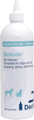 ® Otic Cleanser for Dogs and Cats, 16 Fl Oz | Cleansing, Drying; 2% Boric Acid; 2% Acetic Acid; Packaging May Vary