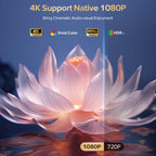 Projector Built-In Google Tv/Apps 4K AI Auto Focus, Voice Control | 3000 Bright, Google TV and 10,000+ Apps. Wifi 6 & Bluetooth 5.0, Portable Proyector for Bedroom/Ceiling/Camping/Ps5/Switch