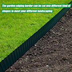 Landscape Edging Plastic Lawn Edging Corrugated Garden Edging Garden Edging Border for Lawn DIY Vegetable Flower Beds Deco