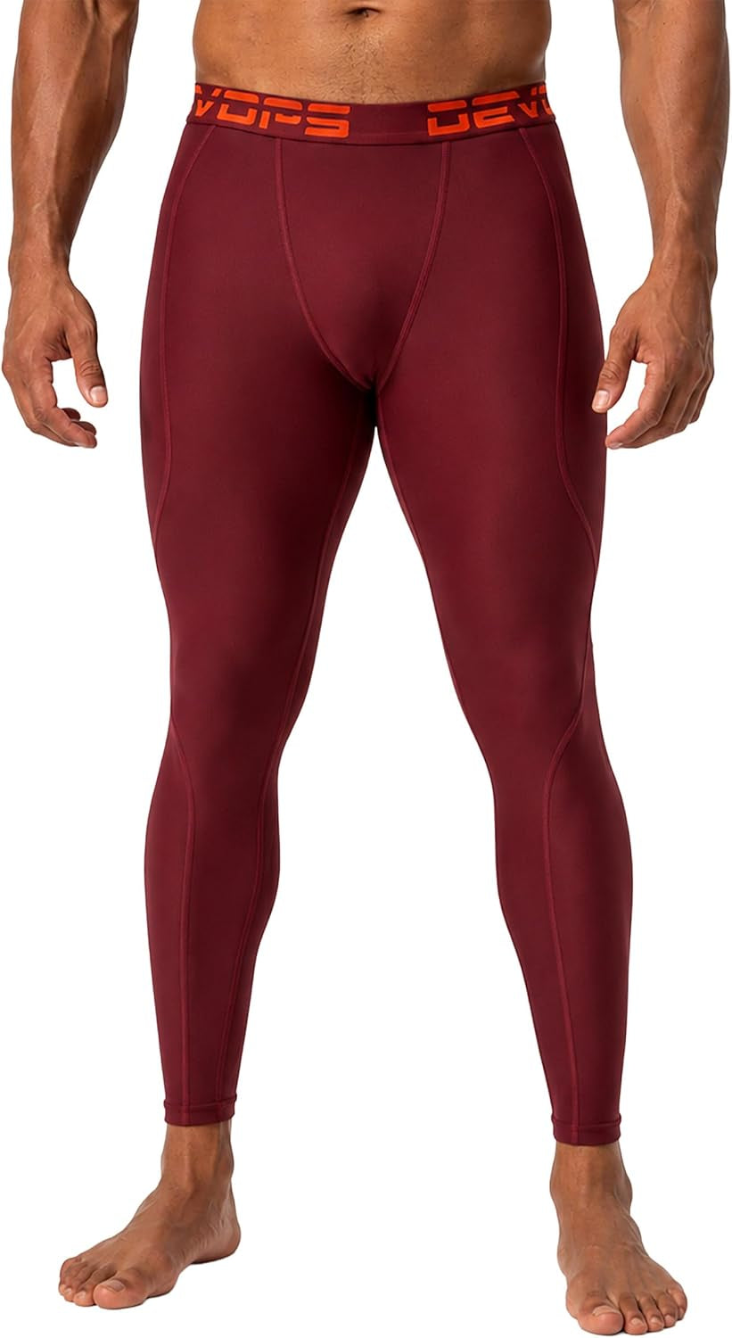 2-3 Pack Men'S Compression Pants Leggings Pocket or Non-Pocket | All-Weather Compression Fit, 4-Way Stretch Material, Advanced Moisture-Wicking