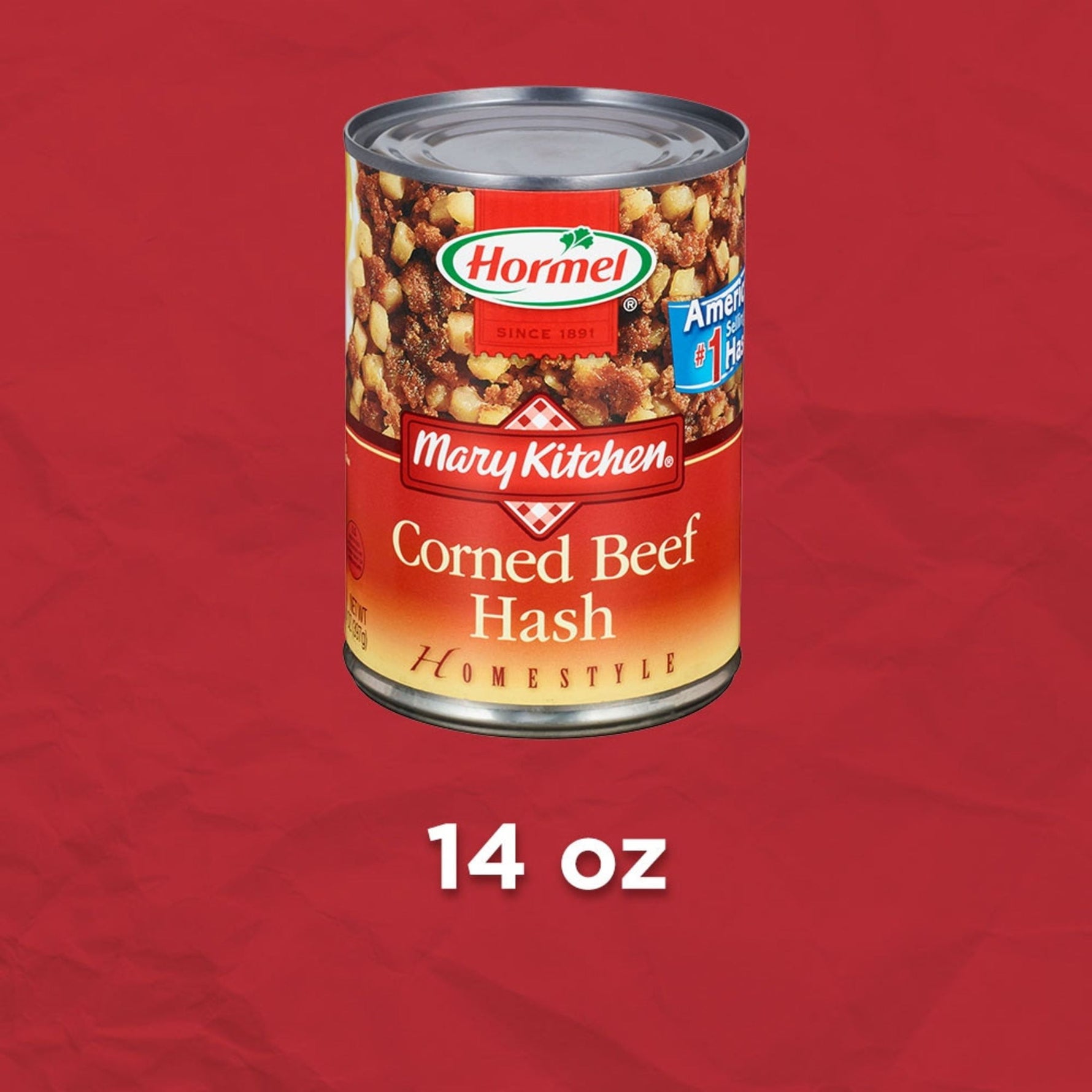 4-Pack HORMEL  Corn Beef Hash, Canned Corned Beef, Shelf Stable, 14 Oz Steel Can