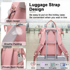 Lunch Backpack for Women,15.6 Inch Laptop Backpacks for Womens Back Pack, Travel Backpacks,Work Backpack for Women (Pink)