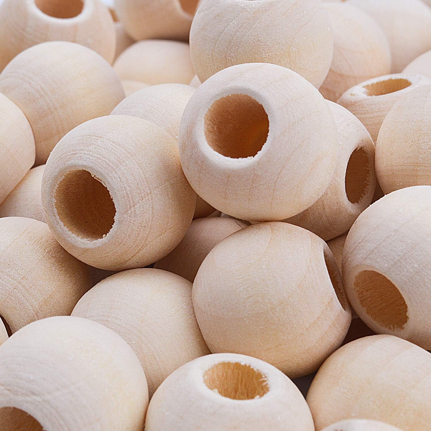 200 Pieces Wooden Beads, Natural round Wood Loose Beads Wood Spacer 10Mm Diameter and 3Mm Hole