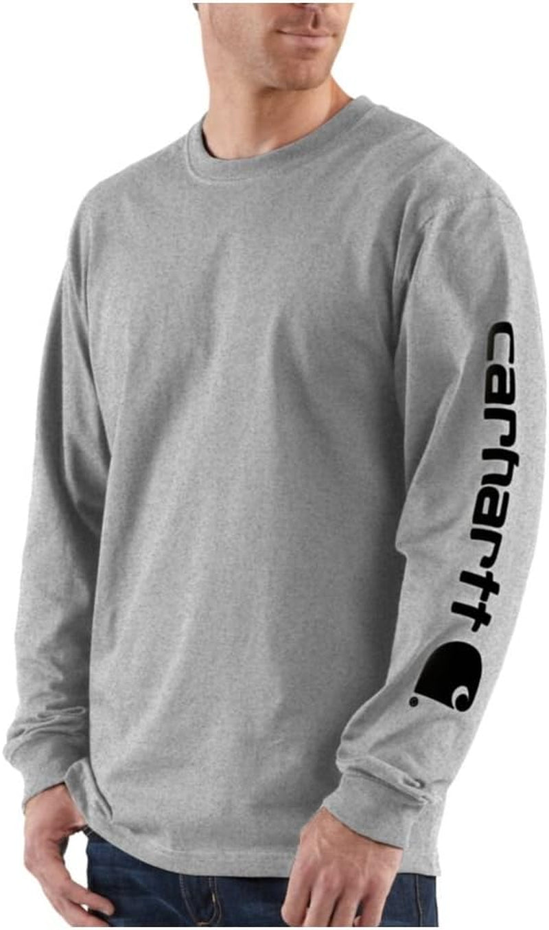 Men'S Dearborn Loose Long-Sleeve Logo T-Shirt Closeout