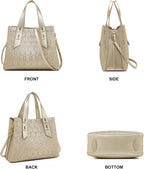 Women Crossbody Handbags Genuine Leather Satchel Handbags for Women Top-Handle Shoulder Tote Purses