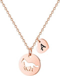 Easter Gifts for Kids Toddlers Teens - Easter Basket Stuffers Horse Necklace Gifts for Girls Horse Necklaces Jewelry Initial Necklace Jewelry Birthday Gift for Teen Girl Kids Women