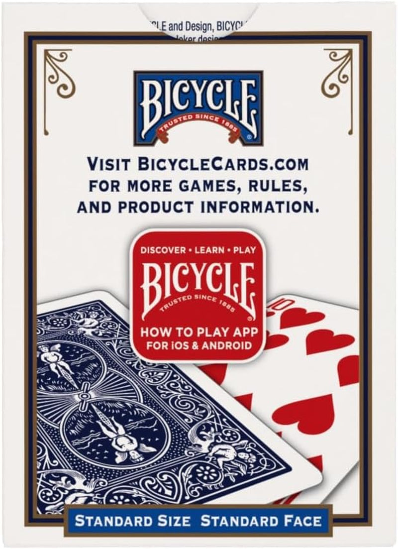 Rider Back Playing Cards 12 Pack Poker Size Standard Index | Air Cushion Finish for Smooth Shuffling, Made in USA, 6 Red and 6 Blue Decks, Ideal for Poker and Blackjack