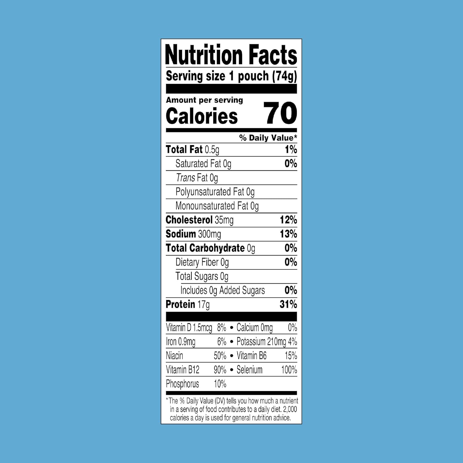 Chunk Light Tuna in Water, 2.6 Oz Pouch (12 Pack) Ready to Eat Wild Caught Tuna, 17G Protein, 70 Calories per Serving, Gluten Free, Soy Free, Kosher, Perfect for Salads, Keto Meals and Snacks